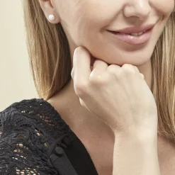 Histoire d'Or Boucles D'oreilles Puces Kesya Nacres Bouton Or Jaune Perle De Culture* Boucles D'Oreilles|Clous D'Oreilles