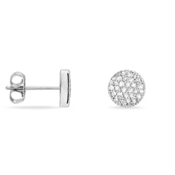 New Histoire d'Or Boucles D'oreilles Puces Kristin Or Blanc Diamant