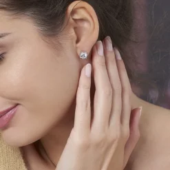 Histoire d'Or Boucles D'oreilles Puces Kylianna Argent Blanc Oxyde De Zirconium* Boucles D'Oreilles|Boucles D'Oreilles Fantaisie