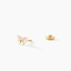 Online Histoire d'Or Boucles D'oreilles Puces Krystyn Or Jaune