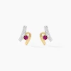 Histoire d'Or Boucles D'oreilles Puces Kirsten Or Jaune Rubis Et Diamant* Boucles D'Oreilles|Clous D'Oreilles
