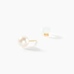 Histoire d'Or Boucles D'oreilles Puces Kesya Nacres Bouton Or Jaune Perle De Culture* Boucles D'Oreilles|Clous D'Oreilles