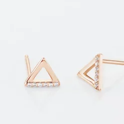 Histoire d'Or Boucles D'oreilles Puces Lorena Argent Rose Oxyde De Zirconium argent rose oxyde zirconium