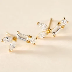 Histoire d'Or Boucles D'oreilles Puces Lizaveta Or Jaune Oxyde De Zirconium* Boucles D'Oreilles|Clous D'Oreilles