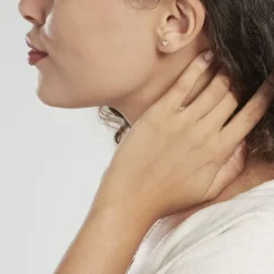 Online Histoire d'Or Boucles D'oreilles Puces Lison Or Rose