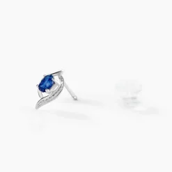 Clearance Histoire d'Or Boucles D'oreilles Puces Lydia Or Blanc Saphir