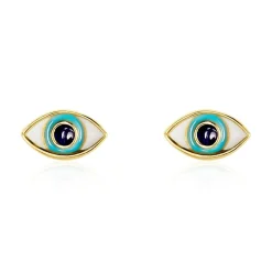 New Histoire d'Or Boucles D'oreilles Puces Look At Me Or Jaune