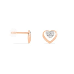 Histoire d'Or Boucles D'oreilles Puces Liana Or Rose Diamant* Boucles D'Oreilles|Clous D'Oreilles