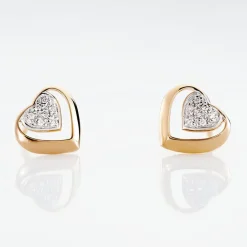 Histoire d'Or Boucles D'oreilles Puces Liana Or Rose Diamant* Boucles D'Oreilles|Clous D'Oreilles