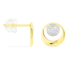 Discount Histoire d'Or Boucles D'oreilles Puces Liana Or Jaune Diamant