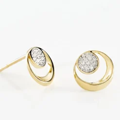 Discount Histoire d'Or Boucles D'oreilles Puces Liana Or Jaune Diamant