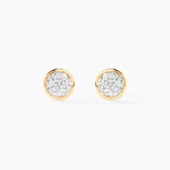 Histoire d'Or Boucles D'oreilles Puces Lane Or Jaune Strass* Boucles D'Oreilles|Clous D'Oreilles