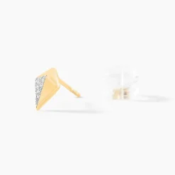 Outlet Histoire d'Or Boucles D'oreilles Puces Lizia Or Jaune Diamant