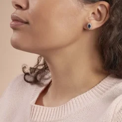 Histoire d'Or Boucles D'oreilles Puces Lisea Plaqué Or Verre Et Oxyde De Zirconium* Boucles D'Oreilles|Boucles D'Oreilles Fantaisie