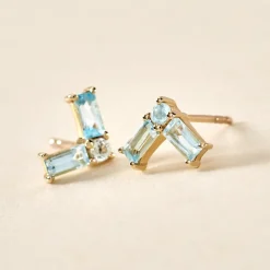 Histoire d'Or Boucles D'oreilles Puces Lavender Or Jaune Topaze* Boucles D'Oreilles|Clous D'Oreilles