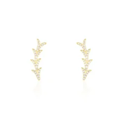 Histoire d'Or Boucles D'oreilles Puces Ligeia Or Jaune Oxyde De Zirconium* Boucles D'Oreilles|Clous D'Oreilles