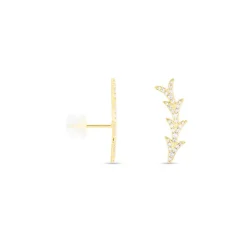 Histoire d'Or Boucles D'oreilles Puces Ligeia Or Jaune Oxyde De Zirconium* Boucles D'Oreilles|Clous D'Oreilles
