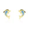 Histoire d'Or Boucles D'oreilles Puces Mael Dauphin Or Jaune* Boucles D'Oreilles|Clous D'Oreilles