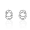 Outlet Histoire d'Or Boucles D'oreilles Puces Magou Argent Blanc Oxyde De Zirconium