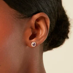 Histoire d'Or Boucles D'Oreilles Puces Munira Or Jaune Améthyste Oxyde De Zirconium* Boucles D'Oreilles|Clous D'Oreilles