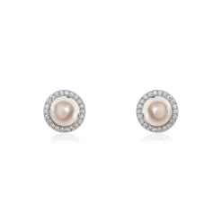 Histoire d'Or Boucles D'oreilles Puces Mathie Argent Blanc Perle De Culture Et Oxyde* Boucles D'Oreilles|Boucles D'Oreilles Fantaisie