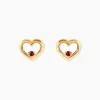 Sale Histoire d'Or Boucles D'oreilles Puces Martella Or Jaune Rubis