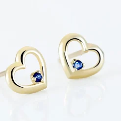 Histoire d'Or Boucles D'oreilles Puces Martella Or Jaune Saphir* Boucles D'Oreilles|Clous D'Oreilles