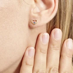 Histoire d'Or Boucles D'oreilles Puces Martella Or Jaune Saphir* Boucles D'Oreilles|Clous D'Oreilles