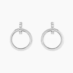 Discount Histoire d'Or Boucles D'oreilles Puces Melissande Or Blanc Diamant