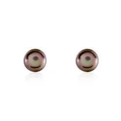 Discount Histoire d'Or Boucles D'oreilles Puces Micaelle Teintees Or Jaune Perle De Culture