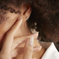 Histoire d'Or Boucles D'oreilles Puces Mahaut Or Blanc Diamant* Boucles D'Oreilles|Clous D'Oreilles