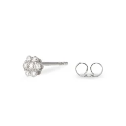 Histoire d'Or Boucles D'oreilles Puces Magnolia Or Blanc Diamant* Boucles D'Oreilles|Clous D'Oreilles