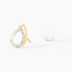 Histoire d'Or Boucles D'oreilles Puces Marilynn Or Bicolore Diamant Blanc* Boucles D'Oreilles|Clous D'Oreilles