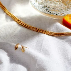 Histoire d'Or Boucles D'oreilles Puces Marlyatou Or Jaune Oxyde De Zirconium* Boucles D'Oreilles|Clous D'Oreilles