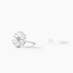 Histoire d'Or Boucles D'oreilles Puces Maelane Or Blanc Oxyde De Zirconium* Boucles D'Oreilles|Clous D'Oreilles