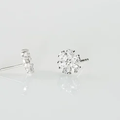 Histoire d'Or Boucles D'oreilles Puces Maelane Or Blanc Oxyde De Zirconium* Boucles D'Oreilles|Clous D'Oreilles