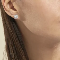 Histoire d'Or Boucles D'oreilles Puces Marquise Argent Blanc Oxyde De Zirconium