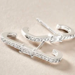 Histoire d'Or Boucles D'oreilles Puces Mabella Argent Blanc Oxyde De Zirconium* Boucles D'Oreilles|Boucles D'Oreilles Fantaisie