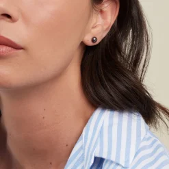 Discount Histoire d'Or Boucles D'oreilles Puces Micaelle Teintees Or Jaune Perle De Culture