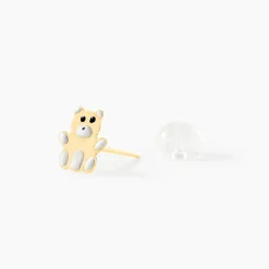 Online Histoire d'Or Boucles D'oreilles Puces Mae Ourson Or Jaune