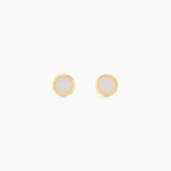 Histoire d'Or Boucles D'Oreilles Puces Nikandros Or Jaune Nacre* Boucles D'Oreilles|Clous D'Oreilles