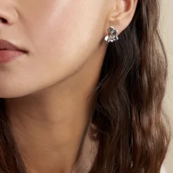 Histoire d'Or Boucles D'oreilles Puces Narcisse Dream Argent Blanc* Boucles D'Oreilles|Boucles D'Oreilles Fantaisie