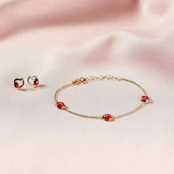 Histoire d'Or Boucles D'oreilles Puces Or Jaune Syringa Smalto* Boucles D'Oreilles|Clous D'Oreilles