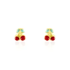 Histoire d'Or Boucles D'oreilles Puces Or Jaune Helicie Email* Boucles D'Oreilles|Clous D'Oreilles