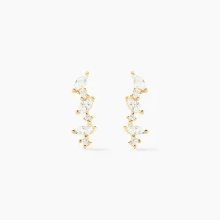 Histoire d'Or Boucles D'oreilles Puces Or Jaune Fortunella Oxydes De Zirconium* Boucles D'Oreilles|Clous D'Oreilles
