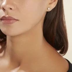 Outlet Histoire d'Or Boucles D'oreilles Puces Or Jaune Laurissa Diamants