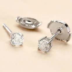 Histoire d'Or Boucles D'oreilles Puces Or Blanc Aphrodite Diamants* Boucles D'Oreilles|Clous D'Oreilles