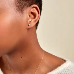 Histoire d'Or Boucles D'oreilles Puces Or Blanc Aphrodite Diamants* Boucles D'Oreilles|Clous D'Oreilles