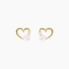 Histoire d'Or Boucles D'oreilles Puces Or Jaune Fergus Perle De Culture Oxyde* Boucles D'Oreilles|Clous D'Oreilles