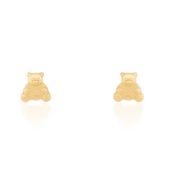 Discount Histoire d'Or Boucles D'oreilles Puces Ours Or Or Jaune
